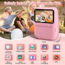 Instant Print Camera for Kids, 3.0" HD 32MP Kids Camera 1080P with 3 Rolls of Printer Paper, Birthday Gifts Toy for 3-12 Year Old Girls Boys with 32GB SD Card-Pink by TinyTreasures Baby Boutique
