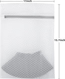 Laundry Bags 4 Pcs Mesh - 12 x 16 Inches, Durable Zipper Mesh Wash Bags for Delicates & Traveling by TinyTreasures Baby Boutique