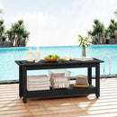41" Shower Bench, Waterproof Poly Lumber Shower Stool for Shaving Legs, Shower Chair Seat Holds up to 400lbs, Bathroom Bench for Inside Shower, Non-Slip (Black) by TinyTreasures Baby Boutique