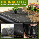 4x200FT Weed Barrier Fabric, Heavy Duty Weed Barrier Landscape Fabric, Garden Weed Barrier Fabric for Garden Fabric, Landscaping Fabrics, Driveway Fabrics by GreenHaven Gardens
