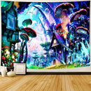 Delur Fantasy Forest Tapestry Enchanted Forest Mystical Magical Tree Tapestry Psychedelic Abstract Nature Landscape Wall Hanging Headboard for Bedroom Living Room Home Decor (59.1" x 78.7") by CozyNest Decor