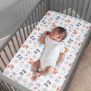 Bedtime Originals Woodland Friends Animals Mint/Gray 5-Piece Crib Bedding Set by TinyTreasures Baby Boutique