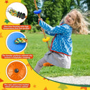 Tree Swing Rainbow Climbing Rope, Heavy Duty Swing Disc Seat Replacement for Kids with Hanging Strap and Platform Carabiners Indoor/Outdoor Playground Accessories (Orange) by TinyTreasures Baby Boutique