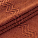 MIULEE Fall Rust Knitted Throw Blanket for Couch Terracotta Boho Textured Cozy Woven Rustic Blanket with Tassels for Sofa Chair Bed Living Room Farmhouse Decor Acrylic Wave Pattern 50"x60" by CozyNest Decor