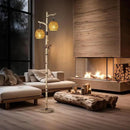 68.5" Rustic Farmhouse Remote Control Switch Birch Tree Floor lamp with Bird Nest Lantern Shade Vintage Standing Lamp for Living Room Bedroom Hotel Bar Office Wood House(Bulb Included) by CozyNest Decor