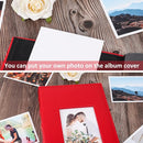 RECUTMS Photo Album 4x6 300 Photos Black Black Page PU Leather Pockets Pictures Albums Birthday Wedding (Red) by TinyTreasures Baby Boutique