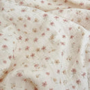 BuLuTu 2-Layer Cotton Muslin Toddler Pillowcases for Girls Boys Floral Pillow Cover Decorative Pillow Cases Gauze Cotton Small Pillow Protector for Crib, Envelope Closure, 14"x20",1 pc by TinyTreasures Baby Boutique