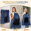 2-Pack Backpack Laundry Bags, Heavy Duty Laundry Bag Backpacks with Adjustable Shoulder Straps, Door Hanging Washing Bag, Laundry Hamper Lining for College Dorm, Travel, Laundromat by CozyNest Decor