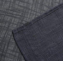 MIUCO Semi Sheer Curtains Poly Linen Textured Solid Grommet Curtains 84 Inches Long for French Doors 2 Panels (2 x 37 Wide x 84" Long) Charcoal Grey by CozyNest Decor