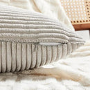 Fancy Homi 2 Packs Neutral Grey Euro Decorative Throw Pillow Covers 28x28 Inch for Couch Bed Sofa, Rustic Farmhouse Boho Home Decor, Soft Corss Corduroy Patchwork Textured Square Cushion Case 71x71 cm by CozyNest Decor