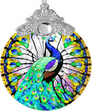 Stained Glass Suncatcher, Jocidea Peacock Ornament, Christmas Ornaments, Holidays Ornaments, Christmas Tree Decor, Peacock Decor for Home, Peacock Gifts by GreenHaven Gardens