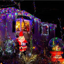 QITONG 4 Pack Multicolor Solar Fairy Lights Outdoor Waterproof, Each 33ft 100 LED Solar Christmas Lights, 8 Modes Silver Wire Solar Twinkle Lights by GreenHaven Gardens