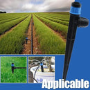 50 PCS Quick-Connect Drip Irrigation Emitters with Adjustable Water Flow - Sprayer for 1/4 inch Irrigation Tubing - 360 Degree Sprayer Perfect for Irrigation System Watering Kit(Red & Blue)