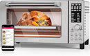 Nuwave Bravo Air Fryer Toaster Smart Oven, 10-in-1 Countertop Convection, 1800 Watts, 21-Qt Capacity, 50°-450°F Temp Controls, Top and Bottom Heater Adjustments 0%-100%, PFAS Free, Stainless Steel by CozyNest Decor