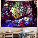 Delur Fantasy Forest Tapestry Mystical Landscape Magical Enchanted Forest Tree Nature Tapestry Psychedelic Wall Hanging Headboard for Bedroom Living Room Home Decor (51.2" x 59.1") by CozyNest Decor