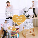Baby Car Seat Covers, Carseat Canopy, Boys Girls Privacy Breastfeeding Cover (Grey Heart) by TinyTreasures Baby Boutique