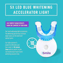 iSmile Teeth Whitening Kit - LED Light, 35% Carbamide Peroxide, (3) 3ml Gel Syringes, (1) Remineralization Gel, and Tray. by CozyNest Decor
