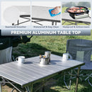 KingCamp Camping Table Folding Portable Table Aluminum Roll Up Lightweight Foldable Large Camp Table for Indoor Outdoor Picnic Backyard, 53.5"X27.5" by GreenHaven Gardens