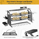 LBT 4 Layer Power Tool Organizer Wall Mount With Charging Station, Patented, 6 Outlet Power Strip, 6 Drill Holder, Heavy Duty Metal Garage Tool Storage Rack, Gifts For Men Fathers Day by GreenHaven Gardens