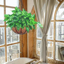Hanging Planters Basket Outdoor Indoor(14 inch 4 Pack)-Coconut Coir Hanging Baskets for Plants Outdoor,Metal Wire Baskets with Coco Liner Window Box Planters, hanging Flower Pots For Railings… by CozyNest Decor
