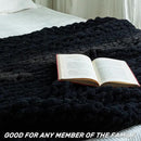 Chunky Knit Blanket - Luxury Soft Cozy 60 * 80 Throw Blanket,100% Woven Blanket Rope Knot Throw Blanket for Couch, Sofa, Home Decor, Gift - Machine Washable(Black) by CozyNest Decor