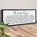 Our Father Prayer Bible Verse Framed Wall Art, 40''×15'' Black Horizontal Religious Christian Lords Prayer Sign for God Jesus Christ Prayer, Rustic Holy Inspirational Catholic Scripture Decor by CozyNest Decor