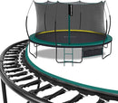 SkyBound 14 FT 12 FT 10FT 8FT 6FT Springless Trampoline for Kids and Adults - Recreational Trampolines with AntiRust Coating - Bungee Cords Outdoor Trampoline for Kids - No-Gap Design Zipper System by TinyTreasures Baby Boutique
