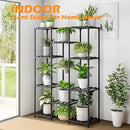 Bamworld Black Plant Stand Indoor Bamboo Hanging Plants Shelf for Multiple Plants Tall Large Holder for Living Room, Patio, Balcony, Garden by GreenHaven Gardens