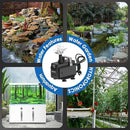 Submersible Water Pump 600GPH/35W Fountain Pumps with Flow Control, Pond Pump Submersible Outdoor with 10ft 3-Core Power cable for Hydroponics, Aquarium, Waterfall, Statuary, Water feature by GreenHaven Gardens