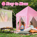 Monobeach Princess Castle Play Tent for Girls - Large 55'' x 53'' Playhouse with Star Lights for Indoor and Outdoor Play by TinyTreasures Baby Boutique