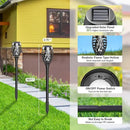 Solar Outdoor Lights, 10 Pack Solar Torch with Flickering Flame Waterproof, Solar Powered Garden Light, LED Flame Pathway Torches Lights for Yard, Patio, Outside Landscape Décor by GreenHaven Gardens
