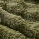 Lotus Karen Faux Fur Throw Blanket Dark Green - 800 GSM Bubble Rabbit Fluff Blanket for Couch Bed Sofa,Softest Fluffy Fuzzy Cozy Blanket,Thick Furry Plush Shaggy Warm Blankets for Women,60x80 Inches by CozyNest Decor