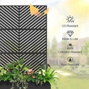 Raised Garden Bed with Trellis and Wheels,73"x47"x16" Metal Raised Garden Bed,Black Parallel Metal Planter with Climbing Trellis for Vines & Vegetables by GreenHaven Gardens