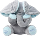Aidiya Elephant Stuffed Animals Baby Gifts Peluches Ear Interactive Elephant Talking Singing Plush Toys for Girls Boys Gift Adjustable Volume 11.8" Set (Blue) by TinyTreasures Baby Boutique
