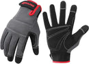 DULFINE Flex Grip Mechanic Work Gloves for Men,Black and Red Utility Safety Working Gloves Touch Screen,Excellent Grip,Ideal for Working on Cars and Outdoor Jobs(X-Large) by GreenHaven Gardens