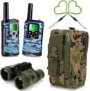 Walkie Talkies for Kids Toys for Boys Aged 5+ Outdoor Toys 2 Way Radio 22 Channel 3 Miles Range for Camp Hunt Adventure Game Birthday 6 7 8 9 10 Year Old Boys Gifts (Blue) by TinyTreasures Baby Boutique