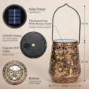Solar Lanterns Outdoor Decor Waterproof,Flower Hanging Gifts for Women, Mom, Solar Garden Lights Metal Decoration for Outside,Yard, Patio,Garden,Porch,Pool by GreenHaven Gardens