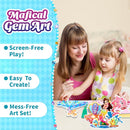 Stickers for Kids, Gem Stickers Kit, Travel Toys for Girls, 600+Sticker, DIY Scrapbooking Activity, 5 Princess Theme Diamond Art Kits for Kids Christmas Birthday Gifts for Girls Ages 3, 4, 5, 6, 7, 8 by TinyTreasures Baby Boutique