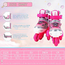 Sowume Adjustable Roller Skates for Girls and Women, All 8 Wheels of Girl's Skates Shine, Safe and Fun Illuminating for Kids by TinyTreasures Baby Boutique