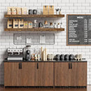Heimlove 40 Inches Floating Shelves for Wall,9.3" Deep Rustic Brown Long Floating Shelves Set of 2,Large Display Shelf & Storage Shelf,Wall Shelf for Bathroom Bedroom Living Room Kitchen Office by CozyNest Decor