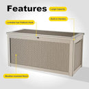 320 Gallon Outdoor Storage Box Waterproof, UV Resistant Resin Deck Box with Hydraulic Rod, Lockable Design and Enhanced Durability for Patio, Garden, and Poolside Use by GreenHaven Gardens