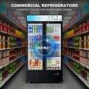 30 Cu.ft. Commercial Beverage Refrigerators Glass Door Refrigerator Upright Display Cooler with Soft LED Light and Adjustable Shelves for Restaurant Grocery Stores Home by CozyNest Decor