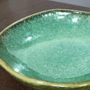 Ceramic Decorative Bowl with Green Glaze, 8'' Small Candy Bowl, Key Dish for Entryway Table, Home Decor Accent, Trinket Tray Holder for Nightstand Ring Gift (8'' Green) by CozyNest Decor