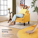 VINGLI Accent Chair for Living Room Chairs Yellow Reading Chair for Bedroom Scooped Arm Chair Mid Century Modern Accent Chairs Upholstered Comfy Chair for Apartment, Waiting Room by CozyNest Decor