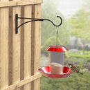 Outdoor Plant Hanging Hooks for Wall: 11 Inch Black Metal Bracket for Hanging Baskets, Bird Feeders, Wind Chimes, Flower Baskets, Yoga Mat, Lanterns. 1 Pack by GreenHaven Gardens