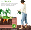 Best Choice Products 4x2x2ft Outdoor Metal Raised Garden Bed, Deep Root Planter Box for Vegetables, Flowers, Herbs, and Succulents w/ 119 Gallon Capacity - Terracotta by GreenHaven Gardens