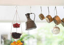 IBERG 3-Tier Fruit Basket Hanging Baskets for Storage - Kitchen Bathroom Organizer (Copper) by CozyNest Decor
