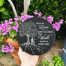 Memorial Stone Man and Child, Dad Memorial Gifts for Daughter, Memorial Gifts for Loss of Father, in Memory of Dad Garden Slate Stone, Sympathy Gift for Loss of Dad Memorial Plaque TNA3 by GreenHaven Gardens