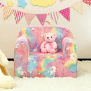 ALIMORDEN Kids Ultra-Soft Snuggle Foam Filled Chair, Cuddly Sherpa Reading Couch for Boys and Girls,Glow-in-The-Dark Unicorn Pattern by CozyNest Decor