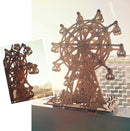 Solar 3D Wooden Puzzle Ferris Wheel DIY Model Kit Craft Sets Educational Wood Mechanical Building Toys for Adult Men Kids by TinyTreasures Baby Boutique